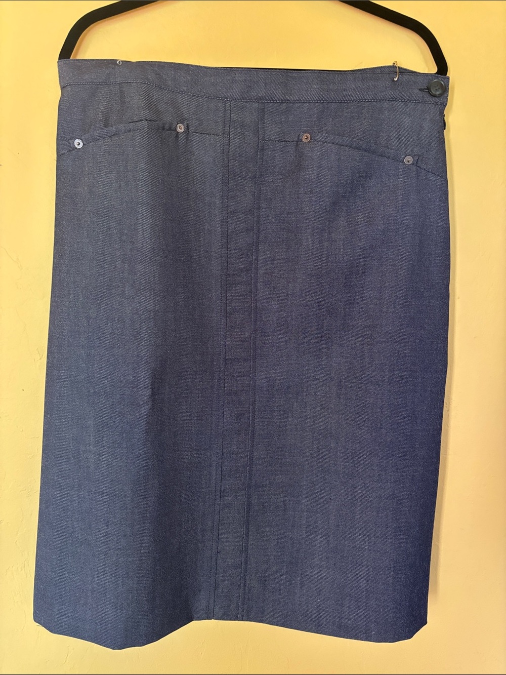Pendleton Blue Denim Midi Skirt